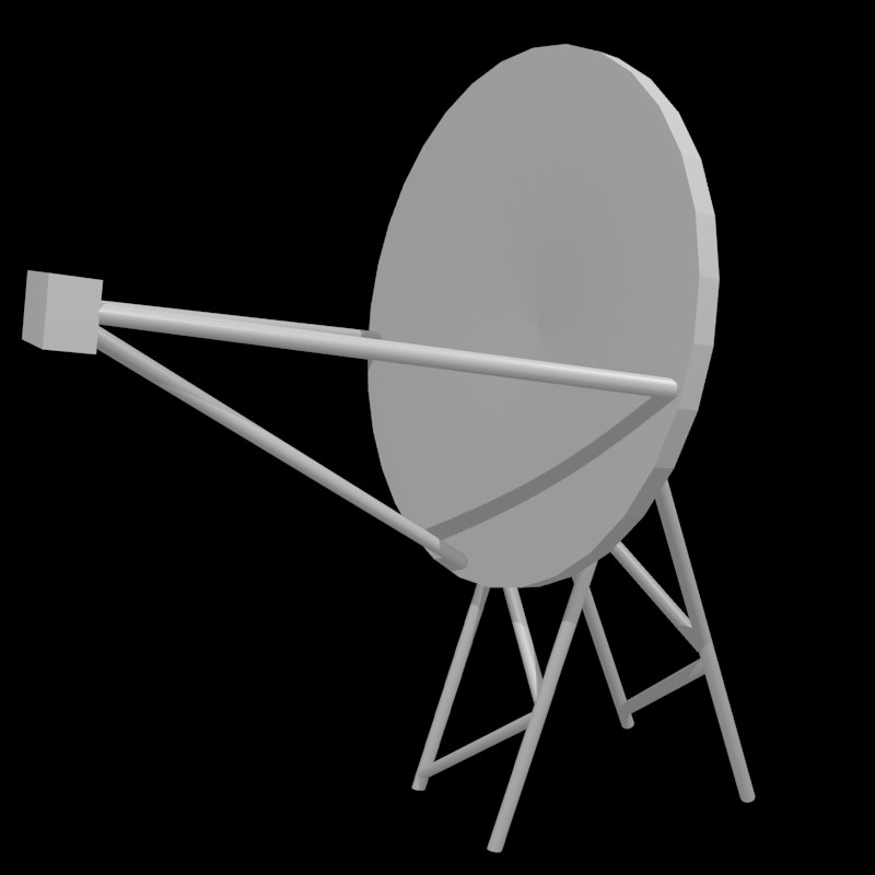 Rooftop Satellite Dish preview image 1
